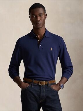 NWT Polo Ralph Lauren Classic Fit Soft Cotton Polo Shirt in French Navy